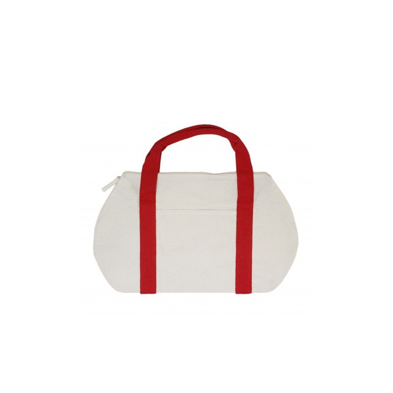 Le sac de sport coton zippé - 170 GR/M² rouge