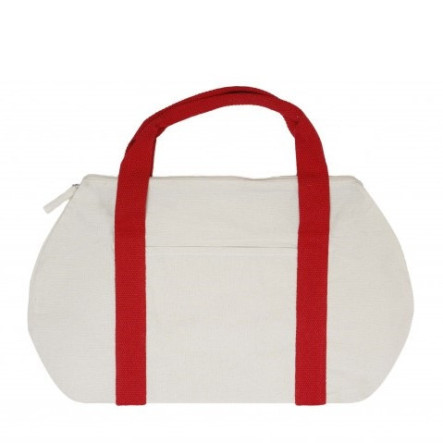 Le sac de sport coton zippé - 170 GR/M² rouge