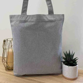 Cabas Coton Recyclé 385 GR/M² gris