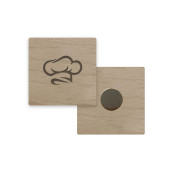 Magnet Rond en Bois - personnalisable dans nos atelier - MIF